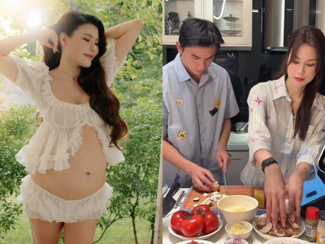 Sao Việt 24h: Thúy Diễm tăng gần 20kg vẫn tự tin diện đồ ngủ "nhỏ xíu"; Diệp Lâm Anh cùng tình trẻ vào bếp chiều 2 con