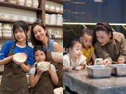 Giải trí - Sao Việt 24h: Jennifer Phạm khoe con gái 13 tuổi cao ngang mẹ, xinh ngọt ngào; Phương Oanh cùng cặp song sinh vào bếp