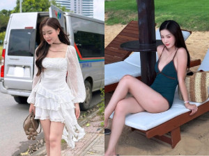 Mỹ nhân VTV 20 tuổi bế bụng bầu lên giảng đường, đẻ xong mặc bikini khoe dáng đẹp mơn mởn