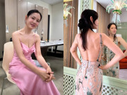 Bà bầu - Mỹ nhân xinh từ bé mang thai sau khi "phim giả tình thật" với bạn diễn, sinh xong khoe rãnh lưng đẹp mê