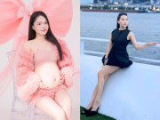 Bà bầu - Cô gái Lào Cai khiến sao nam VTV say đắm, bầu "vượt mặt" vẫn xinh rạng rỡ, sinh xong trẻ như chị gái của con