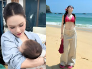 Bà bầu - Búp bê Tuyên Quang khiến sao nam VTV si mê "lái máy bay", khoe sắc vóc vạn người mê khi "bước xuống bàn đẻ"
