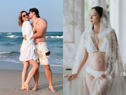 Bà bầu - Á hậu đình đám mặc bikini khoe bụng bầu "vượt mặt" ở Phú Quốc, 40 tuổi nhìn trẻ như thiếu nữ 18