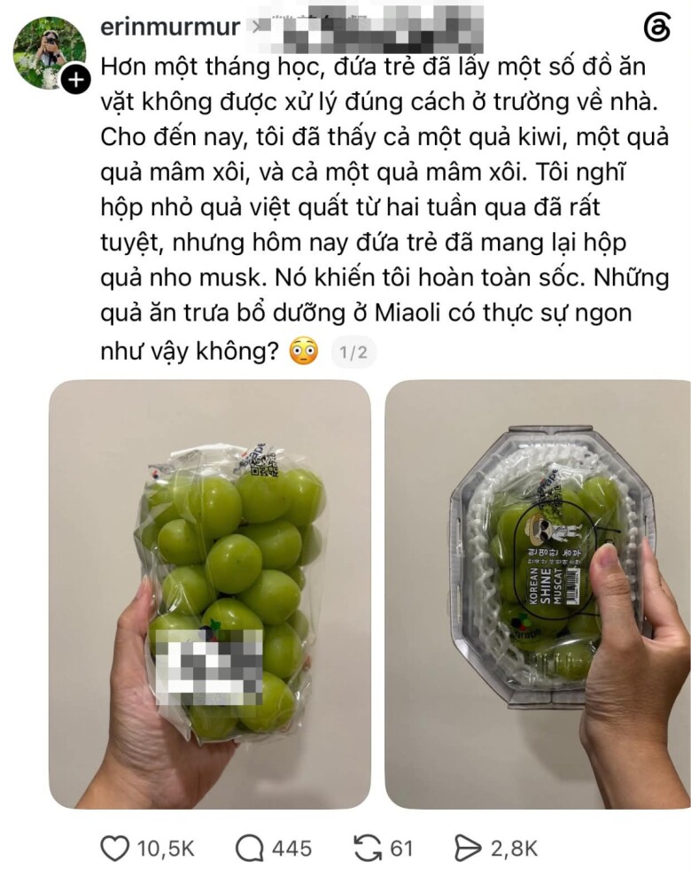 Bài chia sẻ của người mẹ thu hút hơn 10 nghìn lượt thích.