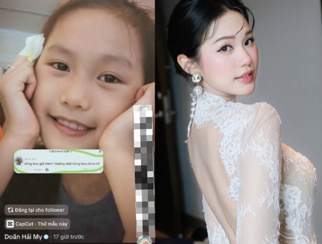 Bức ảnh Doãn Hải My lúc nhỏ và khi đã làm mẹ, nhan sắc thăng hạng khiến ai nấy xuýt xoa khen ngợi.
