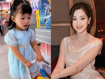 Yêu con - Con gái Hoa hậu Đặng Thu Thảo và chồng đại gia giờ xinh như thiên thần, đi mua sắm không cần nhìn giá