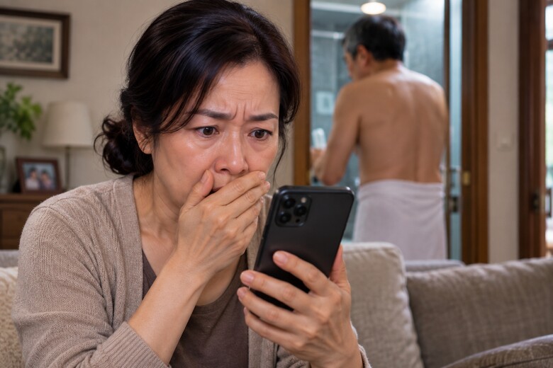 Điện thoại rung, tôi tiện tay cầm lên định xem có ai gọi thì thấy một tin nhắn của người phụ nữ tên Mai. (Ảnh minh họa)
