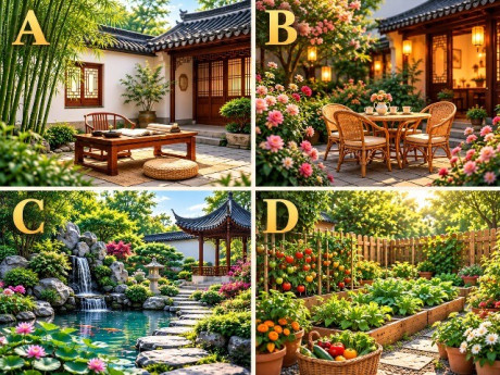 Trắc nghiệm: Chọn một khu vườn, đoán xem ai là chỗ dựa vững chắc nhất của bạn? Là người bạn đời hay chính bạn?