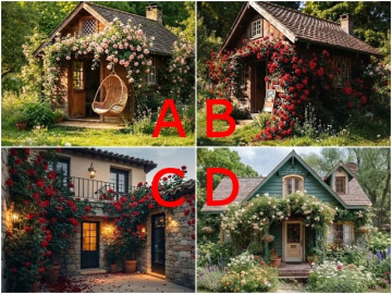 Trắc nghiệm: Chọn 1 ngôi nhà hoa hồng, hé lộ người bạn đời lý tưởng mà bạn đang tìm kiếm