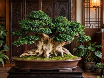 Nhà đẹp - Cây cảnh như quý ông thanh lịch, lá xanh như ngọc, tuổi thọ 100 năm, trấn giữ phúc lành gia trạch, tụ khí trầm tài