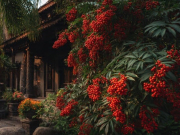 Nhà đẹp - Cây cảnh bảo vệ gia đình số 1, ngọn lửa đỏ sưởi ấm hiên nhà khi đông về, hoá giải vận xui, rực rỡ đón phúc lành