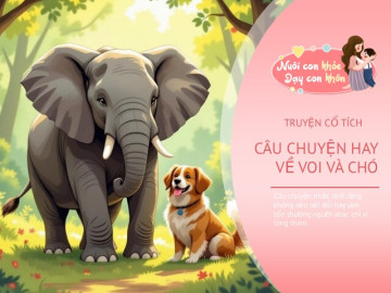Truyện cổ tích: Voi và chó