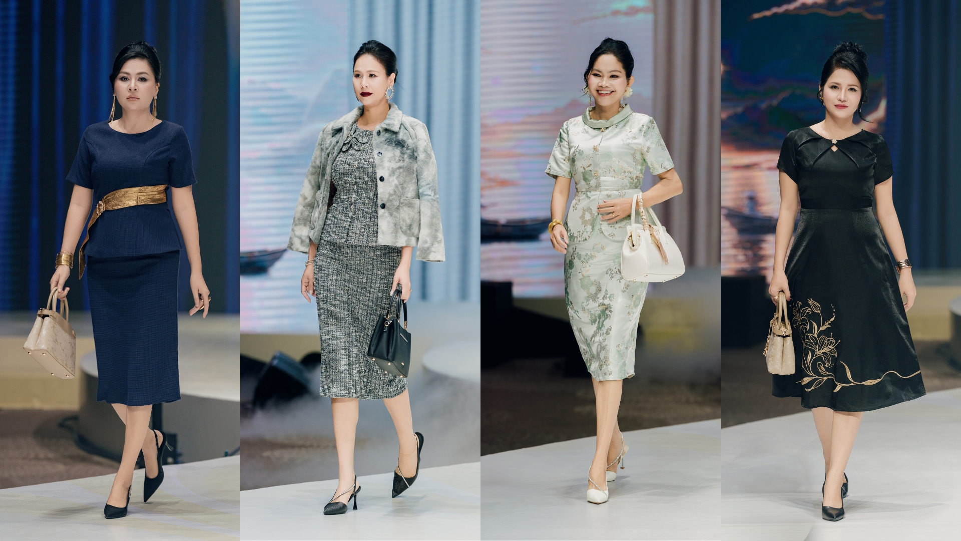 Không cần những bước catwalk chuyên nghiệp, những người Mẹ đã thắp sáng toàn bộ sàn diễn bằng sự tự tin của mình