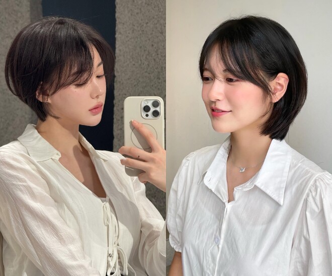 Tóc pixie được cắt ngắn gọn gàng, giúp mái tóc mỏng trông nhẹ nhàng, có độ phồng hơn. Kiểu tóc cá tính này phù hợp với chị em yêu thích diện mạo hiện đại, năng động và không muốn mất nhiều thời gian chăm sóc.