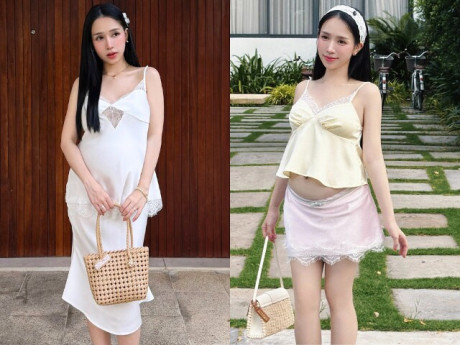 Ái nữ đại gia Minh "Nhựa" sắp sinh con thứ 5 vẫn chăm lên đồ sành điệu
