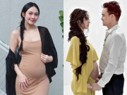Giải trí - Vũ Thúy Quỳnh hy vọng em bé thừa hưởng chiếc mũi cao giống bố mẹ, bụng bầu "vượt mặt" vẫn chăm chỉ đi làm 