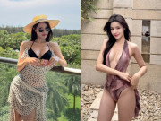 Đẹp - MC VTV đăng quang Hoa hậu ở tuổi 26, chăm diện bikini khoe 3 vòng đẹp nõn nà