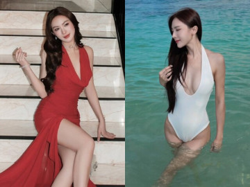 "Búp bê" Lâm Đồng mặc áo tắm khoe đường cong "vạn người mê", U40 độc thân sống giàu sướng
