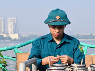 Bên trong các trận địa bắn pháo hoa phục vụ kỷ niệm Ngày Giải phóng Thủ đô