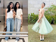 Yêu con - Con gái 13 tuổi của Hương Giang và chồng Trung Quốc dậy thì xinh như Hoa hậu, cao 1,78m, như chị em sinh đôi với mẹ