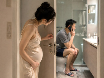 Bà bầu - Mang bầu nửa đêm nghe chồng gọi “vợ ơi” trong nhà tắm, vừa đẩy cửa vào tôi đứng không vững