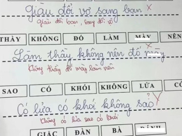 Yêu con - Cô giáo yêu cầu điền câu thành ngữ "giàu đổi...", “không thầy…”, học sinh tiểu học đưa ra loạt đáp án khiến cõi mạng bàn tán