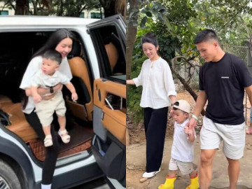 Yêu con - Học trường quốc tế 100 triệu/năm, con trai Quang Hải được bố mẹ đưa đi dã ngoại, Chu Thanh Huyền được khen giản dị vẫn xinh