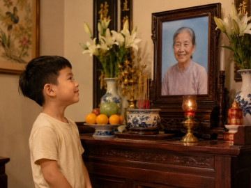Yêu con - Bà nội qua đời, cháu trai chẳng rơi một giọt nước mắt còn cười trước di ảnh, ai nấy lặng người khi biết lý do