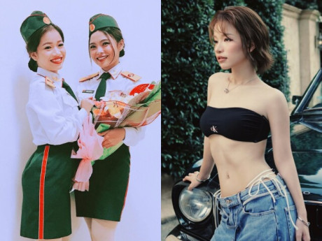 Thủ khoa Hà Nội từng mang hàm Thượng úy có giọng hát tỷ lệ nghịch với đôi chân, body nóng bỏng, bố ruột là Giám đốc